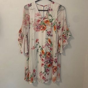 Calvin Klein flutter sleeve dress